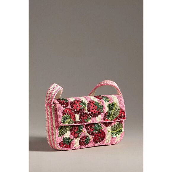 New Anthropologie The Fiona Beaded Bag: Food & Drink Edition - Picture 2 of 9